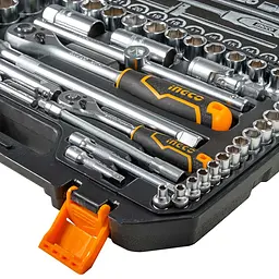Набір торцевих головок Ingco Industrial 1/4" та 1/2" 44 предмети (HKTS42441) - мініатюра 4