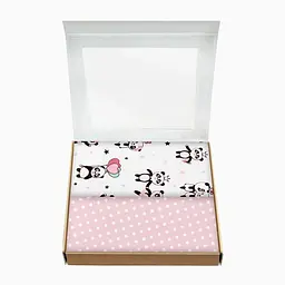 Пелюшки багаторазові Cosas дитячі Rose Panda 2 шт., 80х100 см, білі - мініатюра 2
