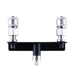 Подвійний конектор для секс-машин Hismith Quick Connector Adapter with Double Head, система KlicLok - мініатюра 2
