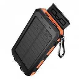 Зовнішній акумулятор Power Bank HOCO J164 Platinum Solar 8000 mAh 10 W, із сонячною панеллю та LED-ліхтариком - мініатюра 5