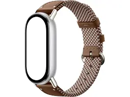 Ремінець Xiaomi до Band 10 Silk Knitted Strap Feather Brown BHR07YJGL - мініатюра 4