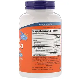 Жирні кислоти Now Foods Ультра Омега-3, 500 EPA / 250 DHA, Ultra Omega-3, 180 гелеви (NOW-01665) - мініатюра 2