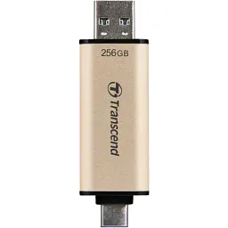USB флеш накопичувач Transcend 256GB JetFlash 930 Gold-Black USB 3.2/Type-C (TS256GJF930C) - мініатюра 5