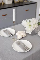 Скатертина 132х120 см Перлина Silver ПРОВАНС (037590) - мініатюра 3