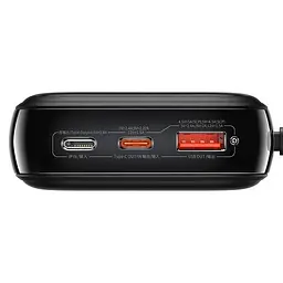 Зовнішній акумулятор з дисплеєм Baseus Qpow Pro 20000 mAh 22.5 W Type-C Edition PPQD060301 чорний - мініатюра 4