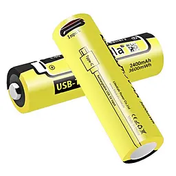 Акумулятор 14500 LiitoKala Li-ion R6 2400mAh USB-T36 1.5V - мініатюра 3