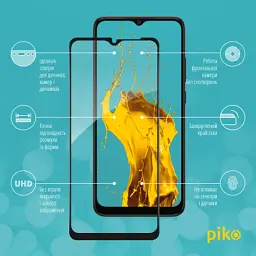 Скло захисне Piko Full Glue Samsung A03 Black (1283126521645) - мініатюра 2
