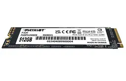 Твердотільний SSD накопичувач 512Gb, Patriot P320, PCI-E 3.0 x4, M.2 2280, 3D TLC, 3000/2200 МБ/с (P320P512GM28) - мініатюра 2