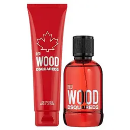 Подарунковий набір Dsquared2 Red Wood туалетна вода 100 мл, лосьйон для тіла 150 мл