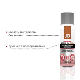 Лубрикант на силіконовій основі JO ANAL PREMIUM — WARMING (60 мл) - мініатюра 3