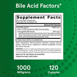 Жовчні кислоти Jarrow Formulas Bile Acid Factors 120 капсул - мініатюра 8