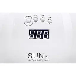 LED UV LED-льод уф лампа SUN X 54вт для нарощування нігтів, гель-лак Біла - мініатюра 7