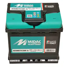 Акумулятор 6СТ-55 MIDAC HERMETICUM, 12V 55Ah, (+/-),  EN500А - мініатюра 4