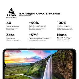 Захисне скло на Xiaomi Redmi A2/A2+ з олеофобним покриттям, Pro, повне проклеювання, антистатичний і пиловідштовхуючий шар, 9H, самоклеючеся, 2.5D, на весь екран, антистатичний клей, ArmorStandart (ARM66569) - мініатюра 5