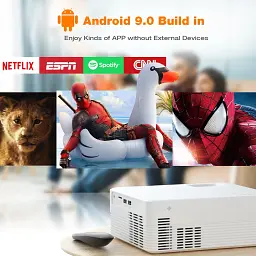 JEEMAK P200 Портативний 4K 1080P проектор з Wi-Fi Bluetooth - мініатюра 6