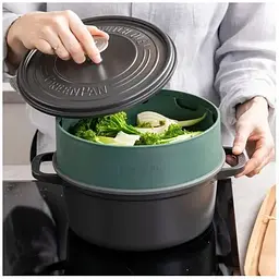 Вставка-пароварка GreenPan Steam 24 см зелена (CC006629-001) - мініатюра 4