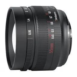 Об'єктив 7Artisans 50mm f/0.95 для Micro Four Thirds, Чорний