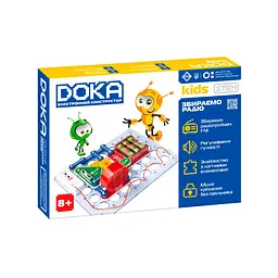 Конструктор електронний DOKA "ЗБИРАЄМО РАДІО" DOKA D70703