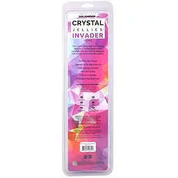 Фентезійний фалоімітатор Doc Johnson Crystal Jellies Invader 8.5 Inch, 21.6 см - мініатюра 6
