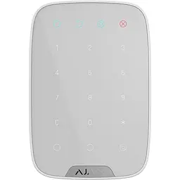 Бездротова сенсорна клавіатура Ajax KeyPad White (8706.12.WH1/38249.12.WH1) - мініатюра 2