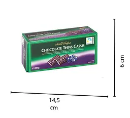 Шоколадні цукерки Maitre Truffout Chocolate Thins Cassis 200г - мініатюра 3