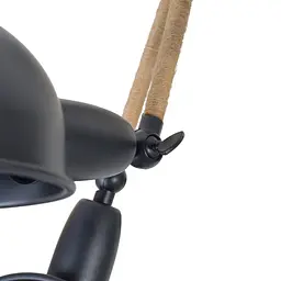 Люстра Brille лофт стельова E14 60W BK (BL-593C/5) - мініатюра 4