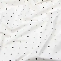 Багаторазова непромокаюча пелюшка Cosas Grey Hearts 100х120 см біло-сіра (Diaper_LoveGreyBlack_100x120) - мініатюра 4