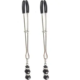 Затискач для сосків Art of Sex - Nipple Clamps Lovely Black - мініатюра 2