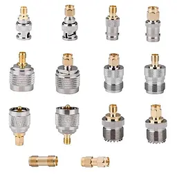 Перехідники для антени SMA на SMA BNC N PL259 SO239 набір 14 шт CNV - мініатюра 2