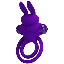 Ерекційне кільце Pretty Love Ring Bunny III 9.7х4.0 см фіолетовий