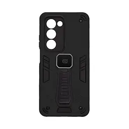 Чехол для OPPO A5 4G/A5 5G/A5m 4G, Proover, черный, с подставкой и магнитом, противоударный, ударопрочный, бронированный, панель-накладка, защита всего корпуса, термополиуретан (TPU) + поликарбонат (PC), ArmorStandart (ARM87391)
