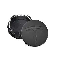 Ковпак колеса Tesla чорний матовий 56 мм алюміній 1 шт OEM 600587900A (ковпачок, заглушка диска)