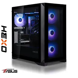 Комп'ютер HEXO Gaming TwinFront Pro (HGP-B850TF780X3DN508-D532S1TBK) Black / AMD Ryzen 7 7800X3D (4.2–5.0), 8 ядер / NVIDIA GeForce RTX 5080 / 32 ГБ (DDR5) / 1024 ГБ (SSD)