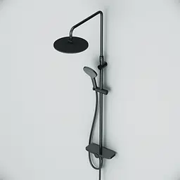 Душова система Am.Pm ShowerSpot без змішувача Like black F0780222, Чорний матовий - мініатюра 9