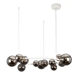 Люстра стельова Levistella 918LP267-15 WH+BK, G9, 15 плафонов, білий і чорний, сучасний стиль для дому