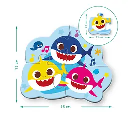 Пазл DoDo 2-3-4 елементи Baby Shark (200587) - мініатюра 4
