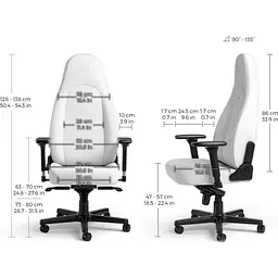 Геймерське крісло Noblechairs ICON White Edition (NBL-ICN-PU-WED) [165693] - мініатюра 6