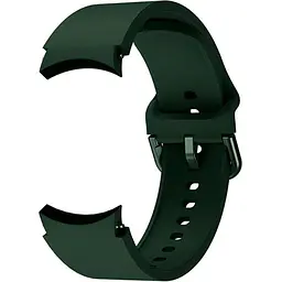 Ремінець для Samsung Galaxy Watch 4 Classic 42mm - темно-зелений ширина кріплення 20мм силікон розмір L Watchbands Color (WB00S4GALAXYCOLOR3CLASSIC442) - мініатюра 2