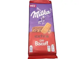 Молочний шоколад Milka Extra Lotus Biscoff з карамелізованим печивом Lotus Biscoff 190 г (7622202295164)