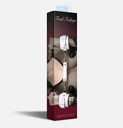 Наручники Feral Feelings - Hand Restraints White, натуральна шкіра - мініатюра 2