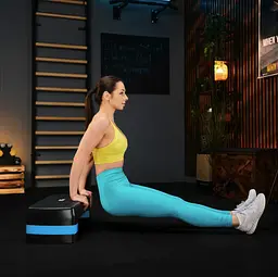 Степ платформа Trex Sport TX-030AS 3 рівнева чорно-блакитна - мініатюра 9