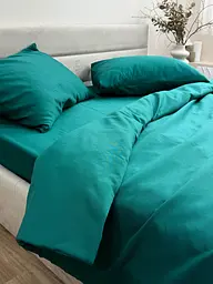 Комплект наволочок Ecotton 50х70 см 2 шт смарагдового кольору Dark Green (24969) - мініатюра 6