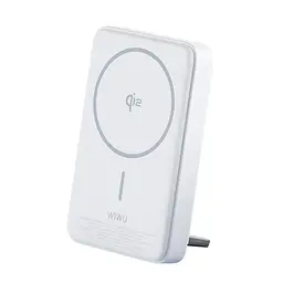 Портативний ЗП Power Bank WIWU Wi-P031 Magnetic з БЗП 30W 10000 mAh White - мініатюра 6