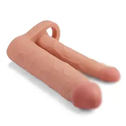 Насадка на член - Pleasure X Tender Double Penis Sleeve Add 2 Love Toy 66-LV314011 90227 - мініатюра 4