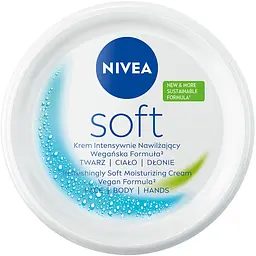 Крем для обличчя, рук та тіла Nivea Soft інтенсивний зволожуючий 300 мл