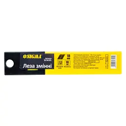 Леза змінні (прямі) 18 мм 10 шт. Sigma (8218101) - мініатюра 4