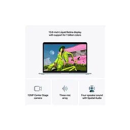 Ноутбук Apple MacBook Air 13 M5 A3449 Midnight (MDHE4UA/A) - мініатюра 5