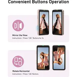 Селфі-монітор Telesin Magnetic Screen Pink (P5-RMT-07) [170356] - мініатюра 10
