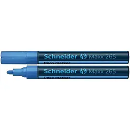 Маркер Schneider MAXX 265 крейдовий 2-3 мм, блакитний (S126510)