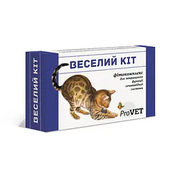 Фітокомплекс для котів ProVET Веселий Кіт 20 мл + шприц для підтримки сечовивідної системи